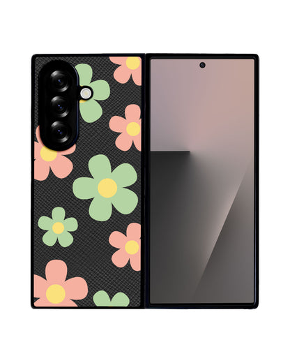 Android Flip / Fold Leather Grip - Daisy Spring