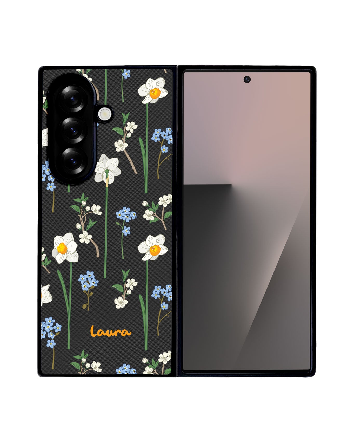 Android Flip / Fold Leather Grip - December Narcissus