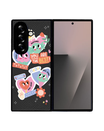 Android Flip / Fold Leather Grip - Dessert Party