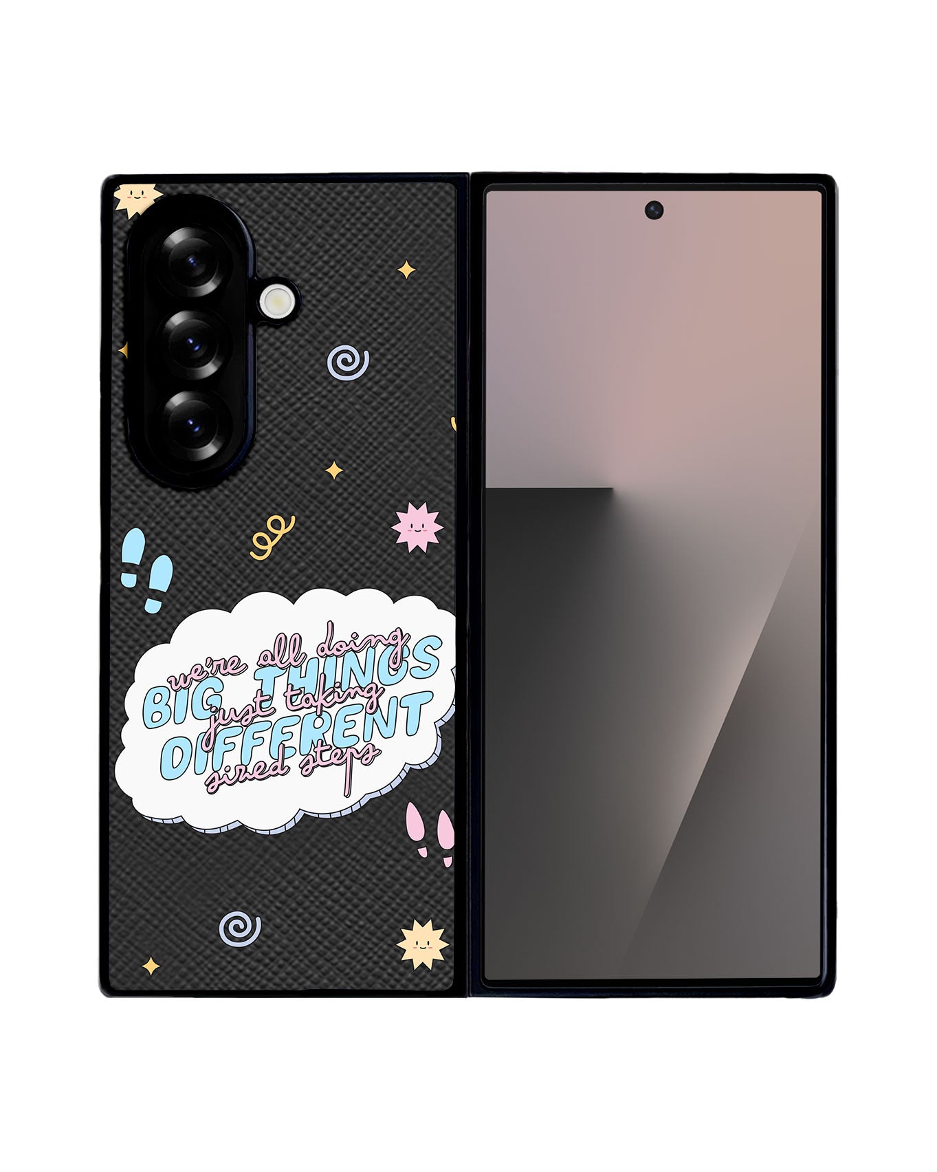 Android Flip / Fold Leather Grip - Different Steps