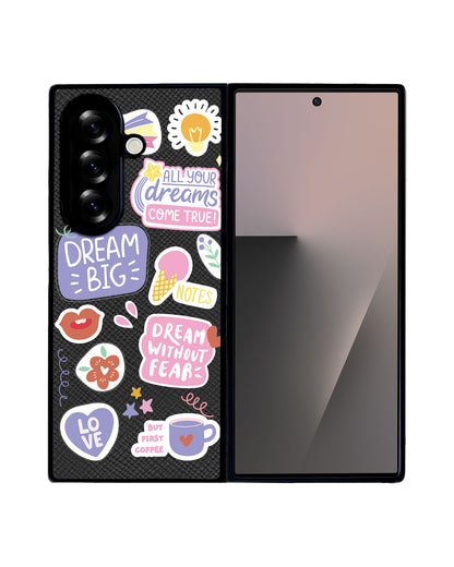 Android Flip / Fold Leather Grip - Dream Sticker Pack