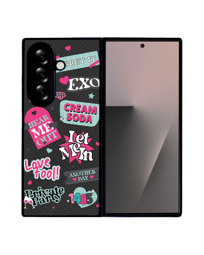 Android Flip / Fold Leather Grip - EXO Cream Soda
