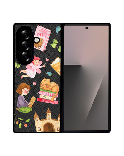 Android Flip / Fold Leather Grip - Fairy Cat