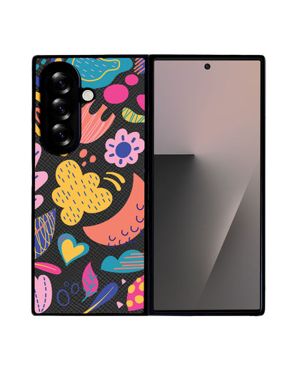 Android Flip / Fold Leather Grip - Florals