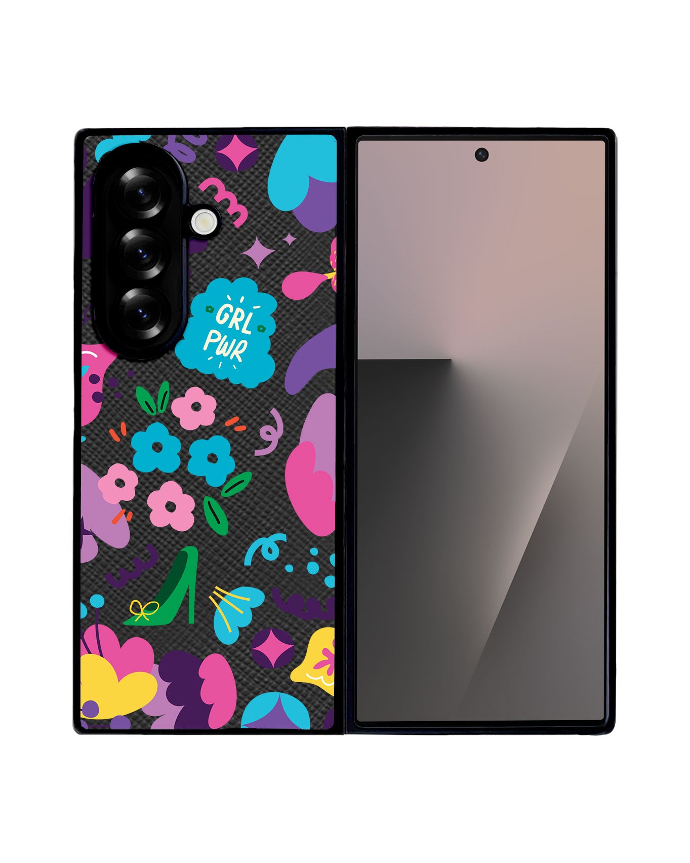 Android Flip / Fold Leather Grip - Girl Power 1.0