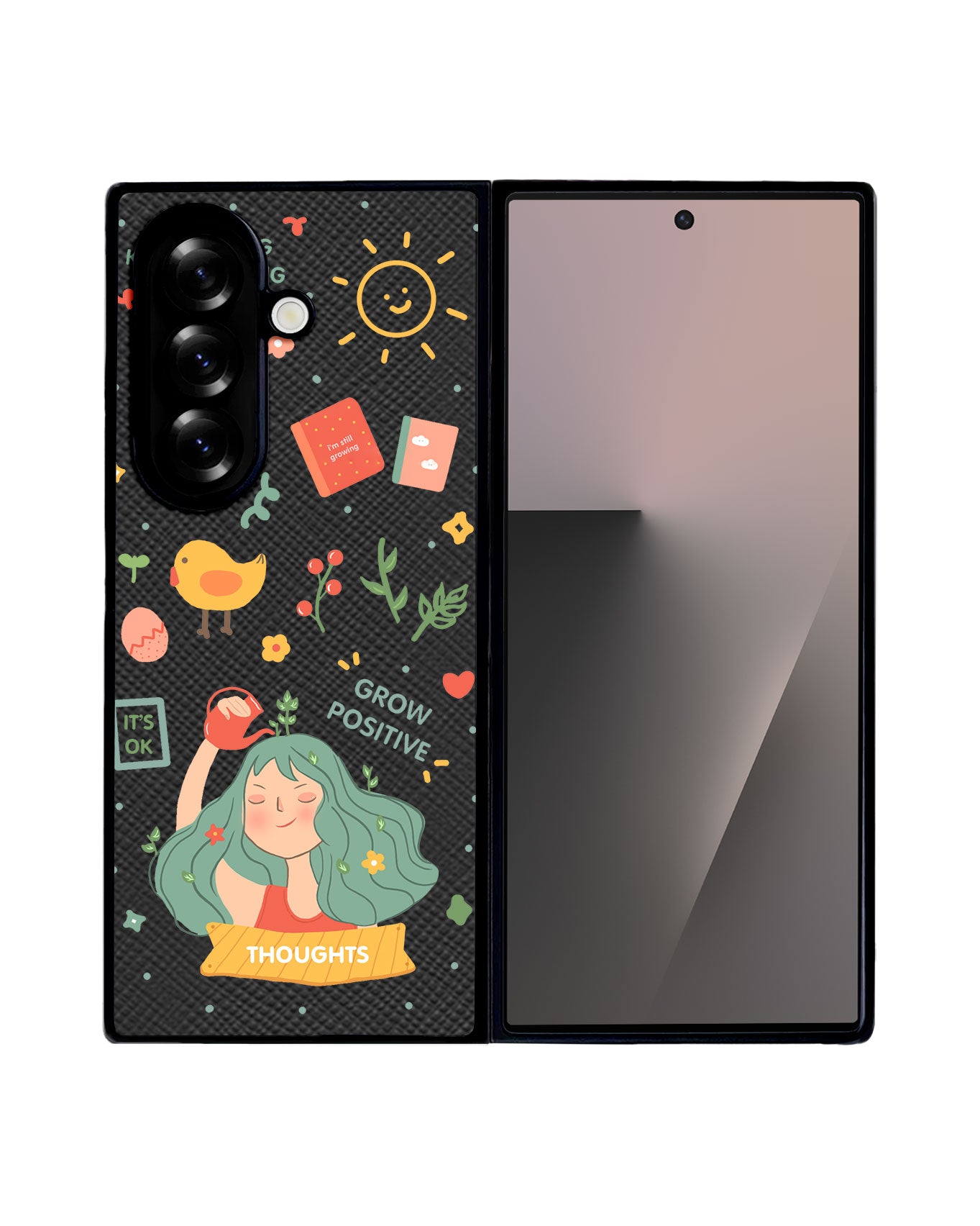 Android Flip / Fold Leather Grip - Grow