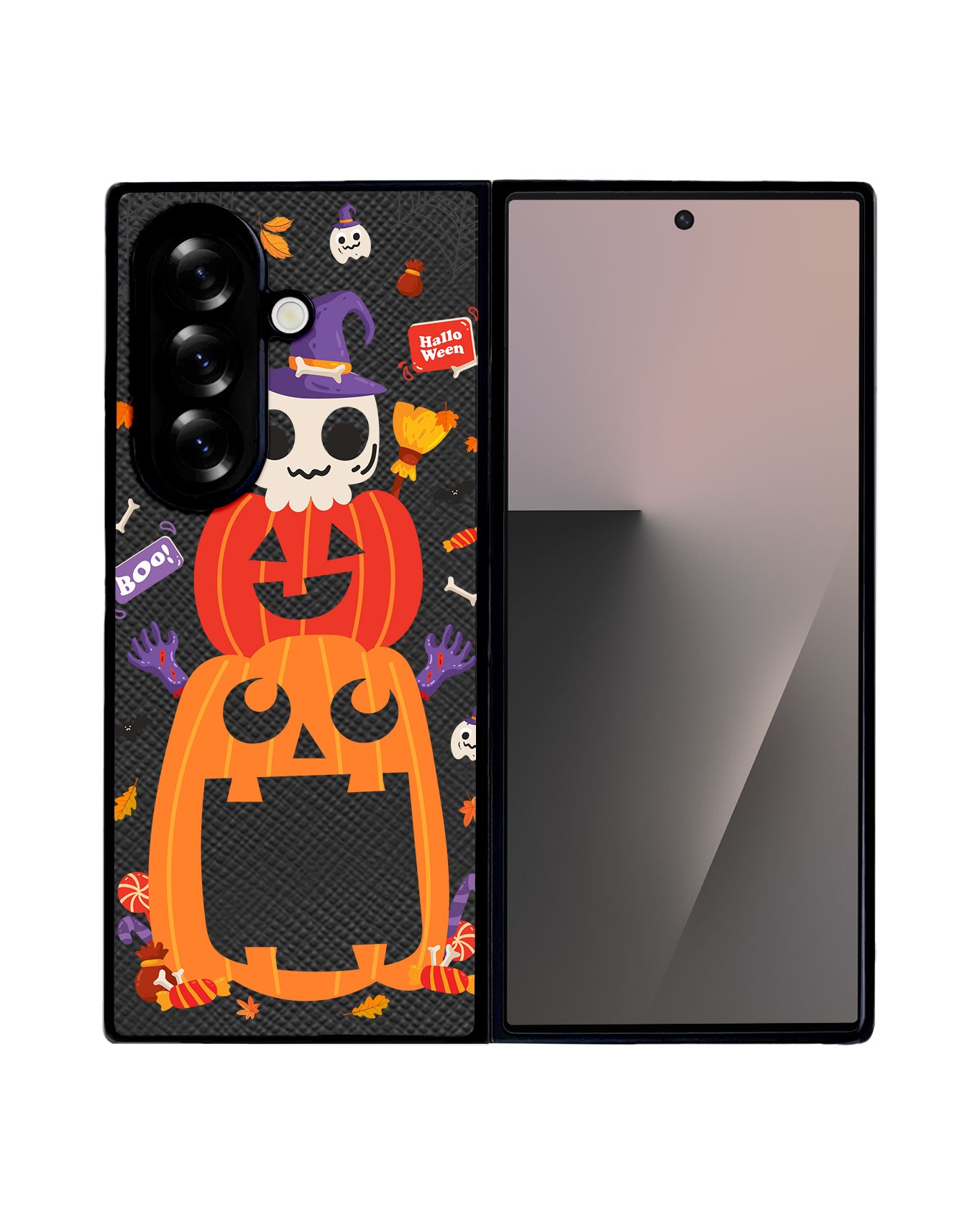 Android Flip / Fold Leather Grip - Halloween