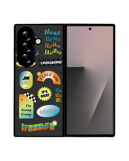 Android Flip / Fold Leather Grip - Hello Treasure