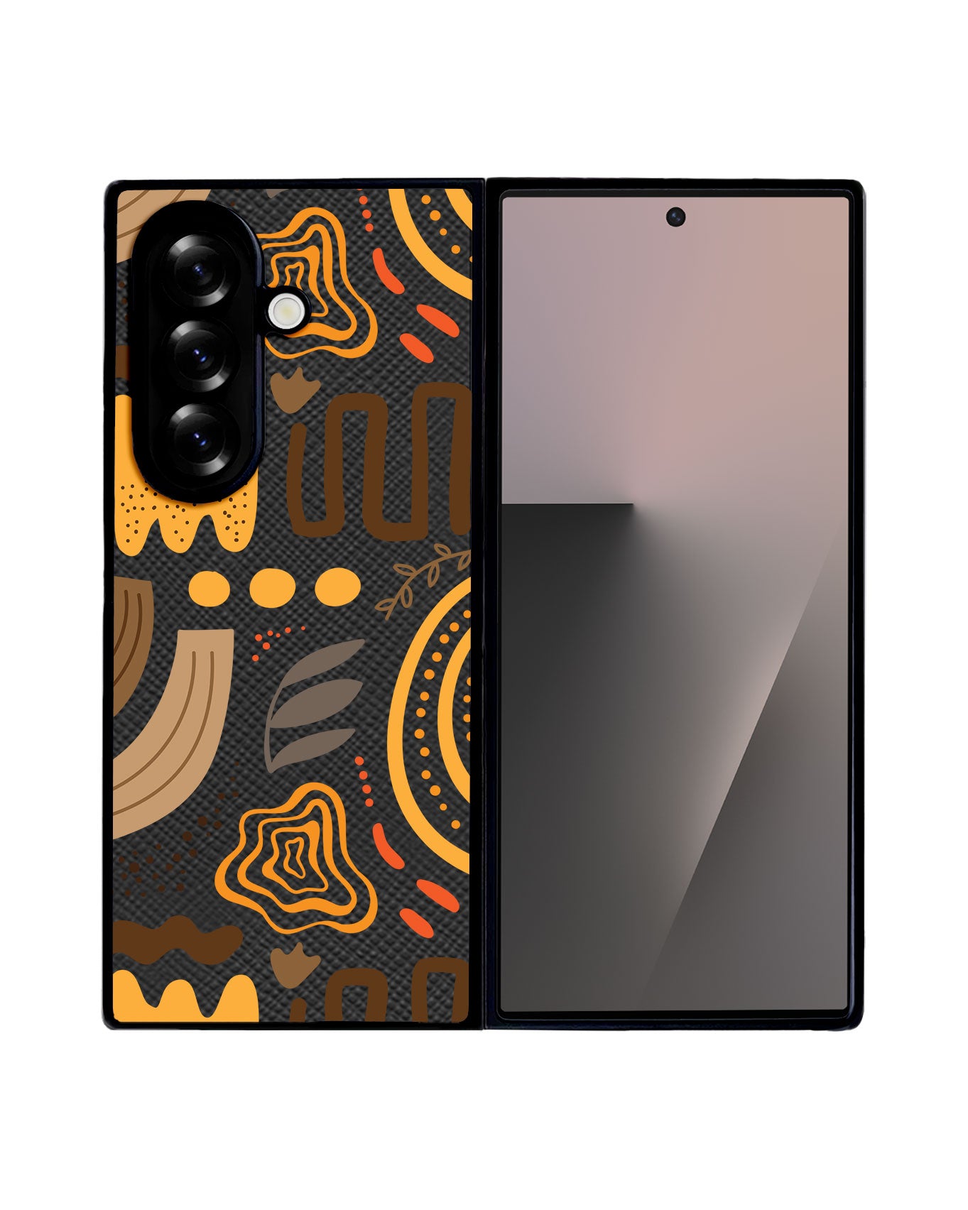 Android Flip / Fold Leather Grip - Hello Autumn