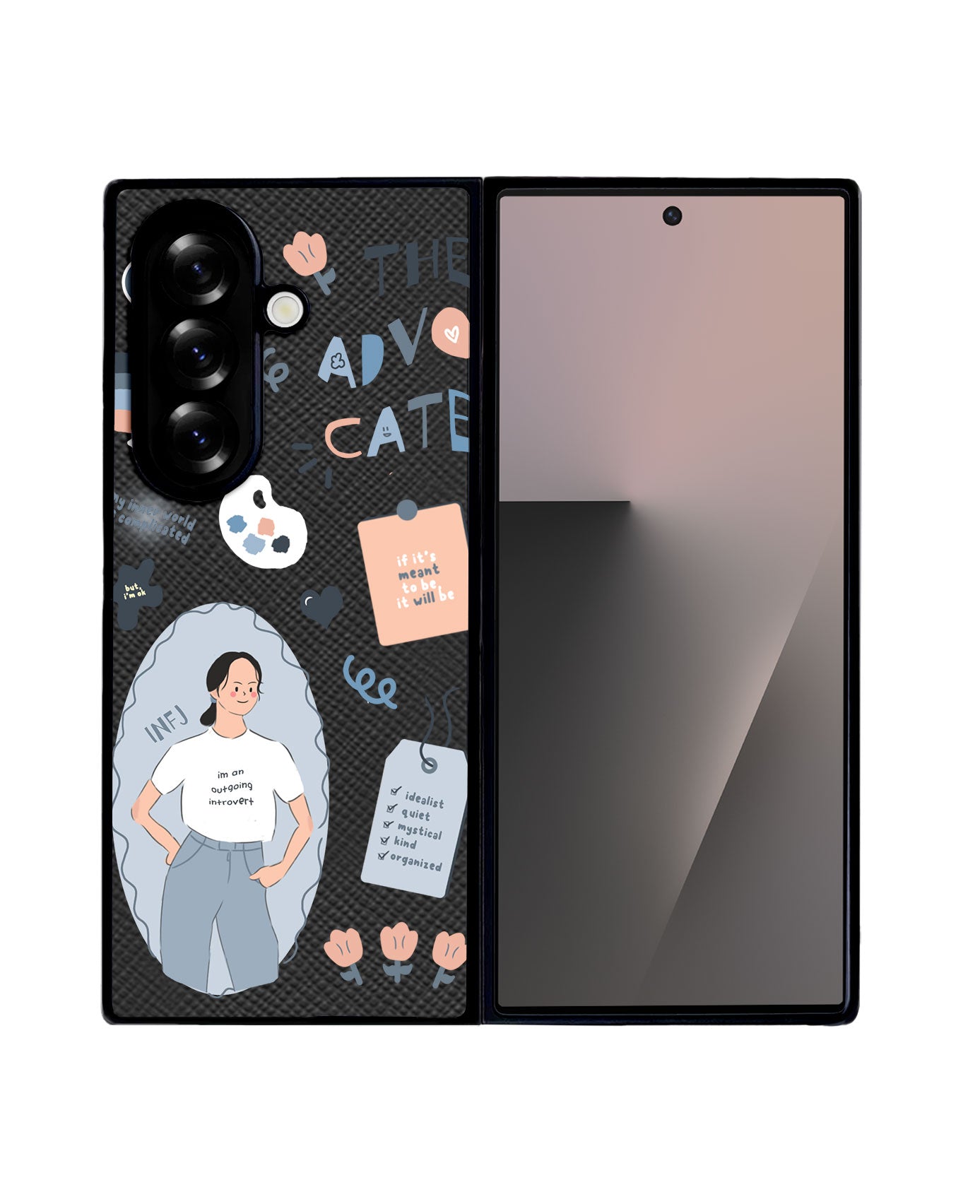 Android Flip / Fold Leather Grip - INFJ