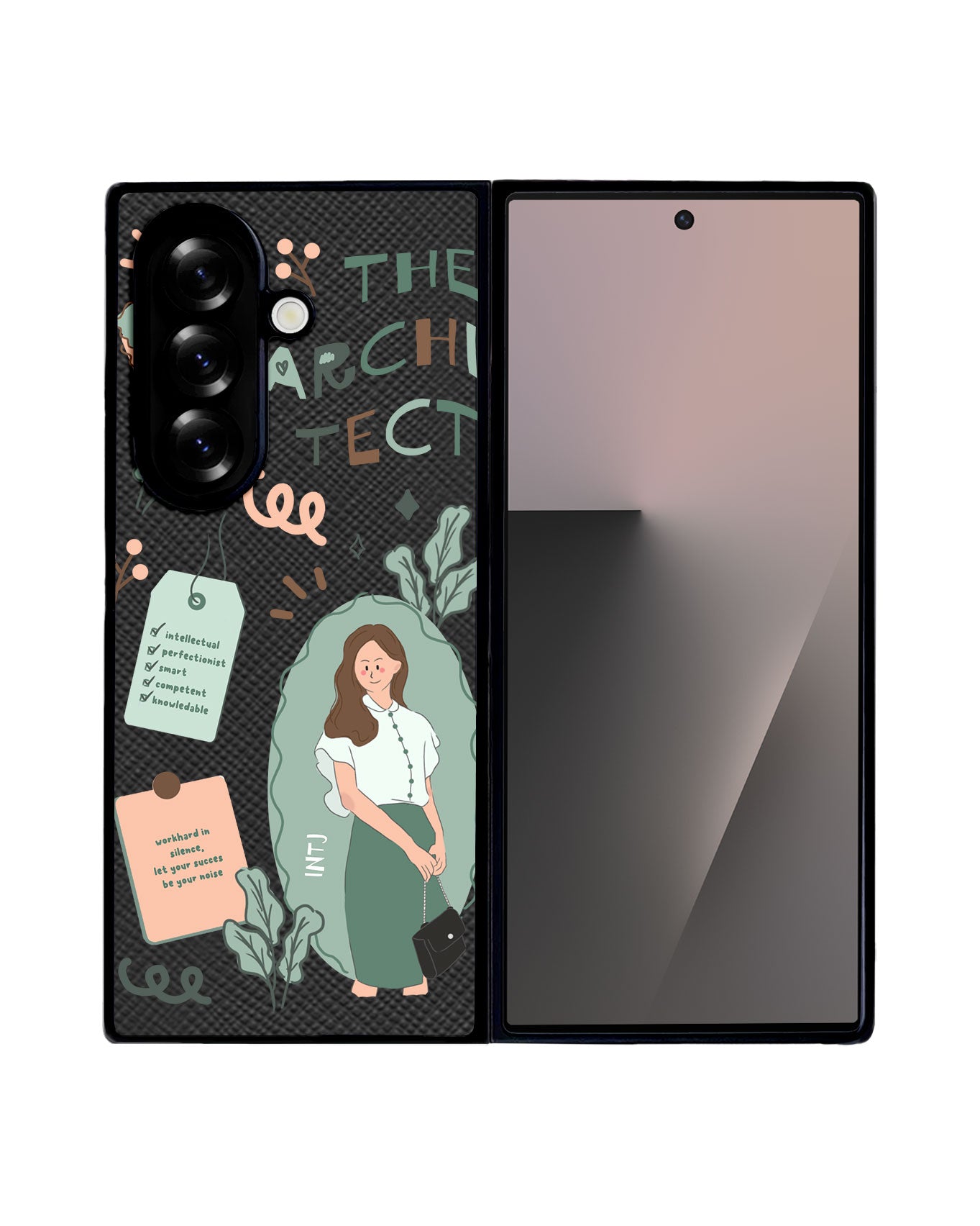 Android Flip / Fold Leather Grip - INTJ