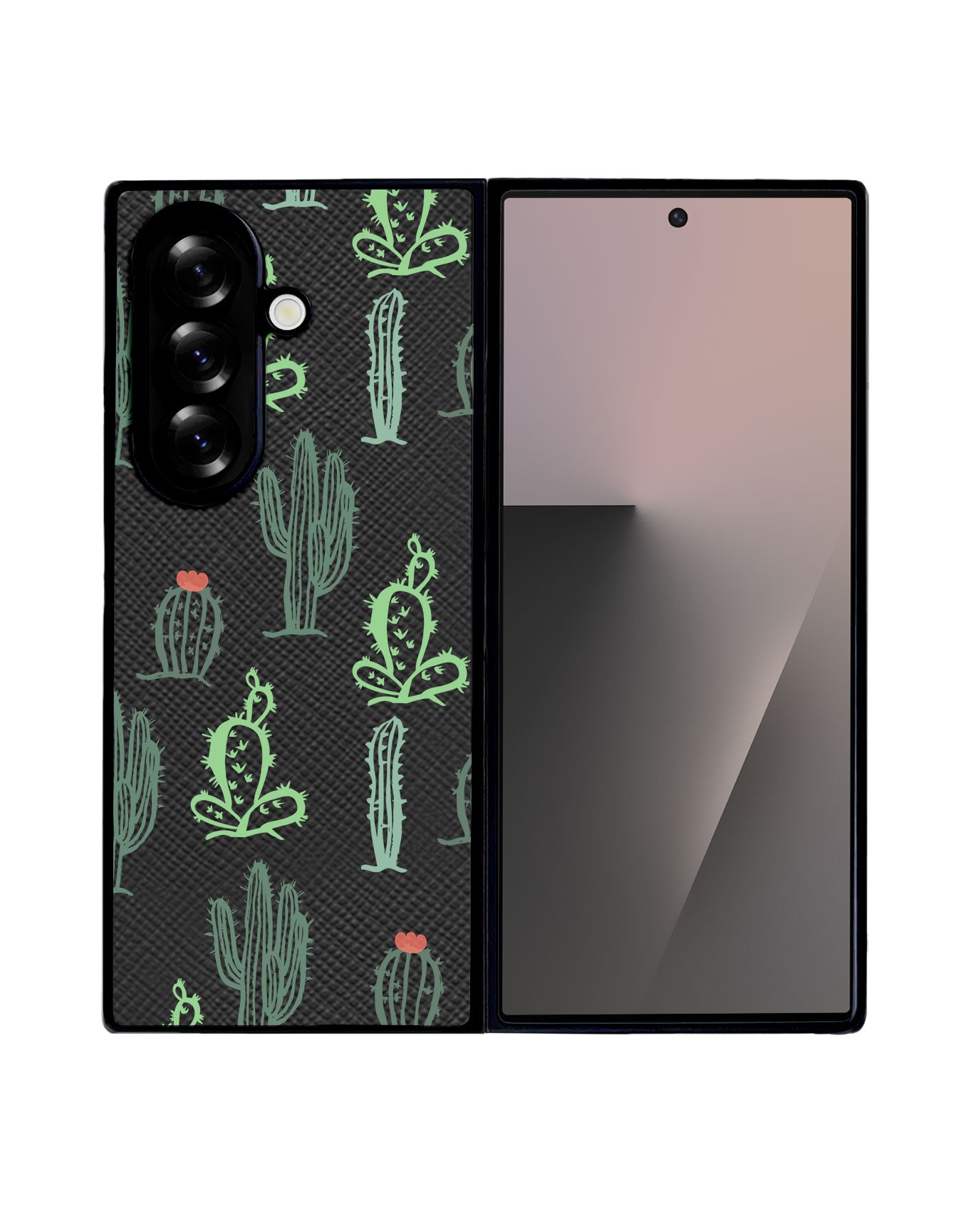Android Flip / Fold Leather Grip - Cactus