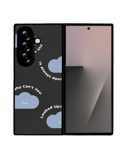 Android Flip / Fold Leather Grip - Dark Cloud