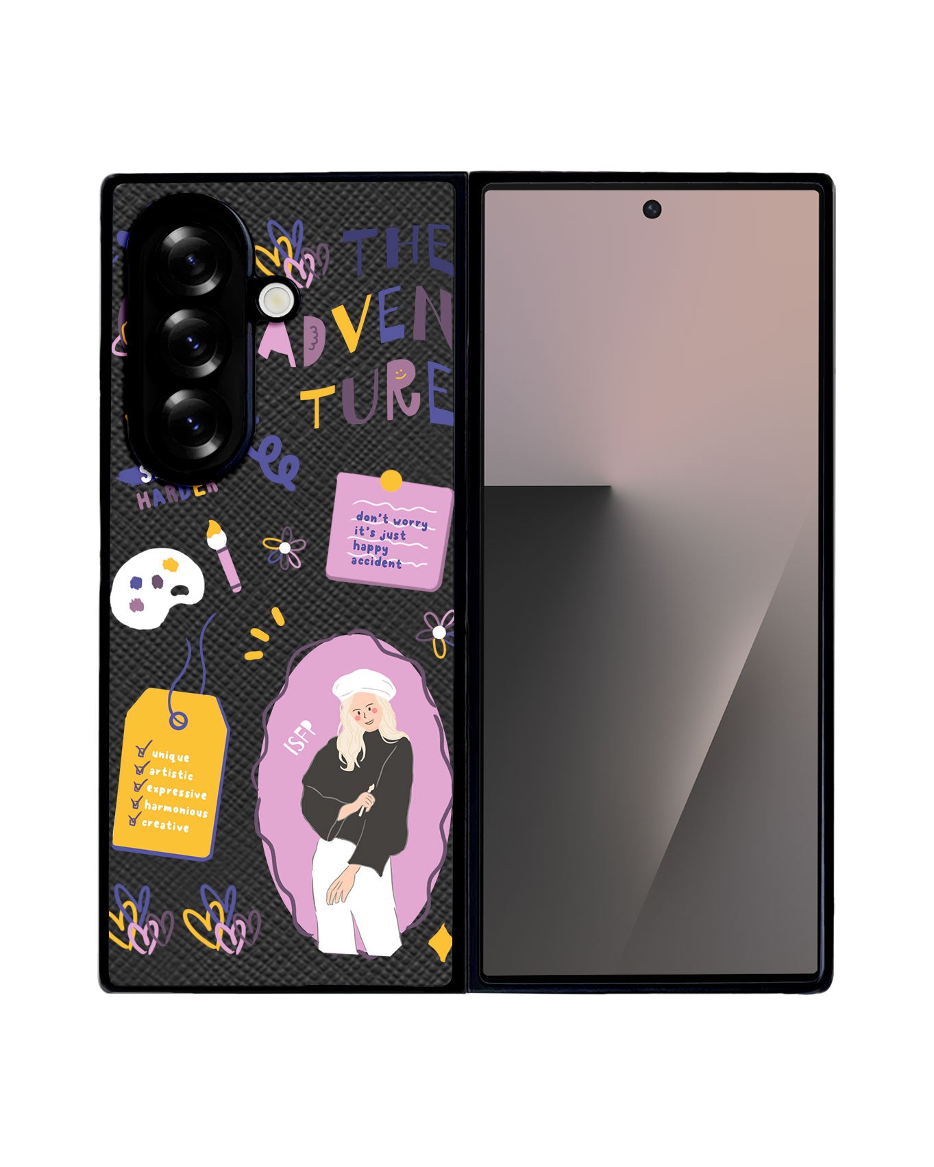 Android Flip / Fold Leather Grip - ISFP