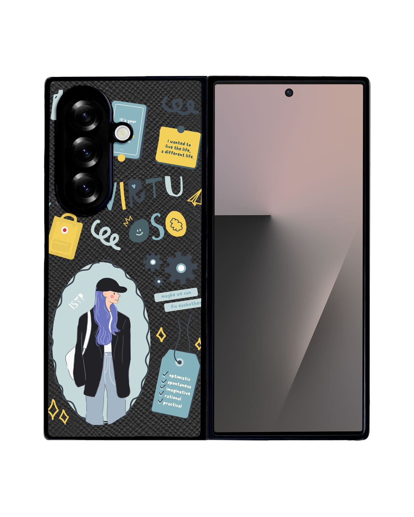 Android Flip / Fold Leather Grip - ISTP