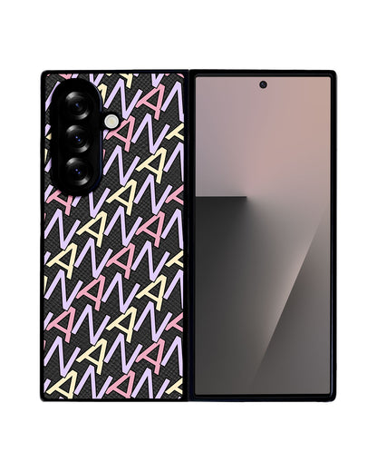 Android Flip / Fold Leather Grip - Initial Monogram 5.0