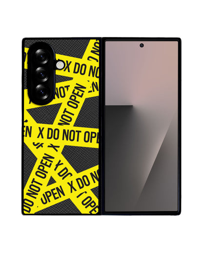 Android Flip / Fold Leather Grip - Do Not Open 2.0