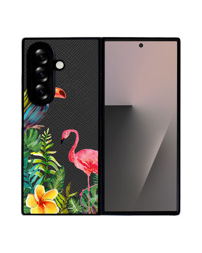 Android Flip / Fold Leather Grip - Tropical