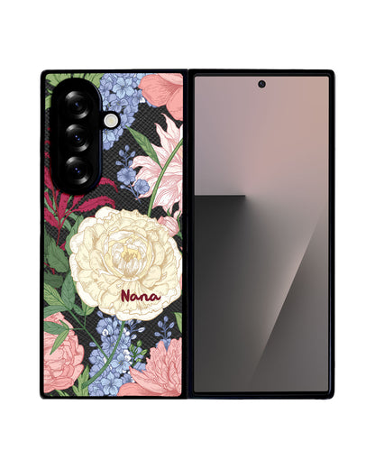 Android Flip / Fold Leather Grip - July Delphinium