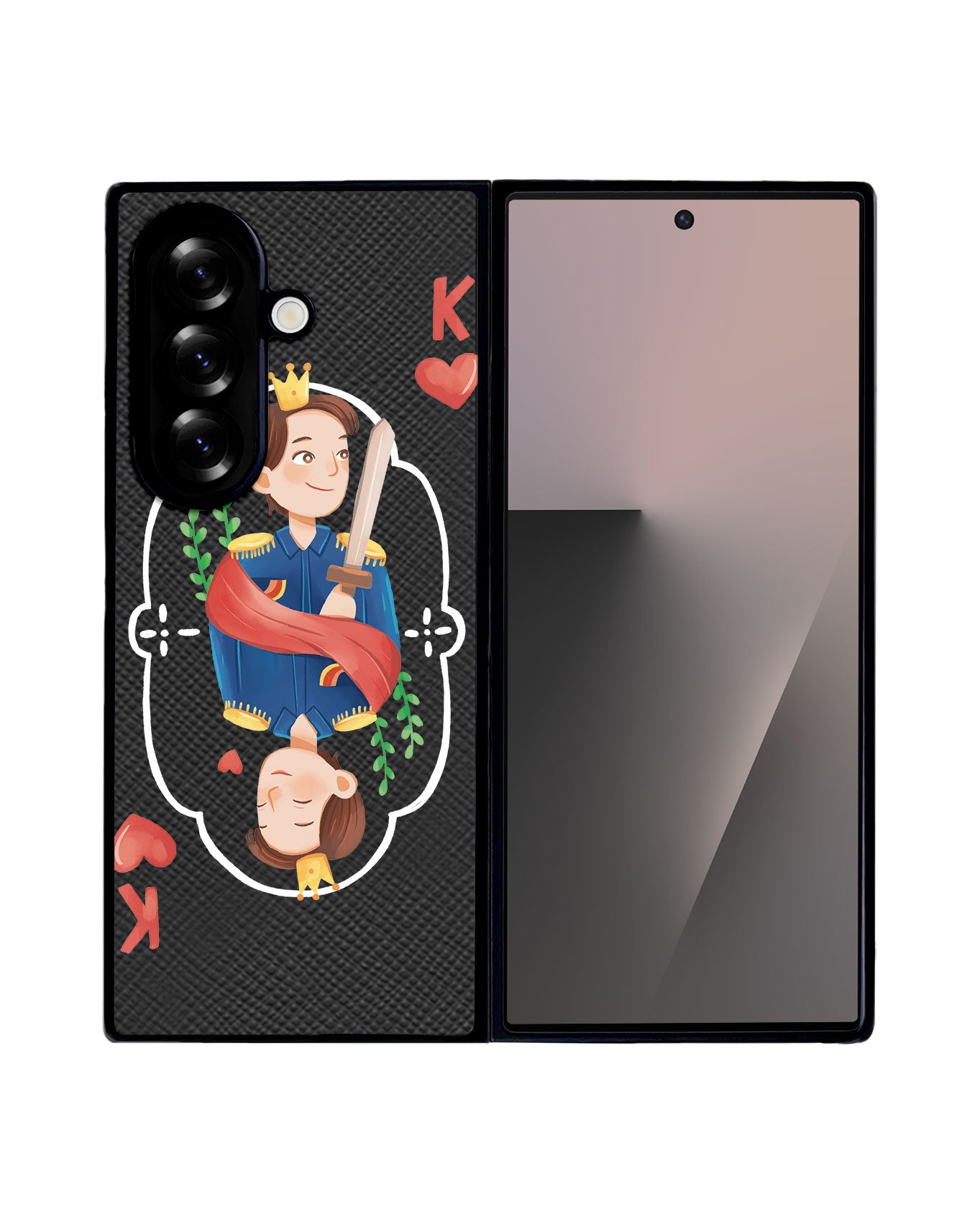 Android Flip / Fold Leather Grip - King (Couple Case)