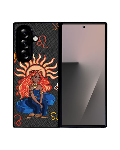 Android Flip / Fold Leather Grip - Leo