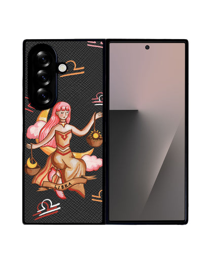 Android Flip / Fold Leather Grip - Libra