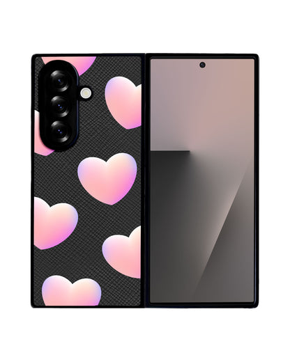 Android Flip / Fold Leather Grip - Love Shapes