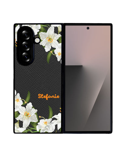 Android Flip / Fold Leather Grip - May Lily of The Valley