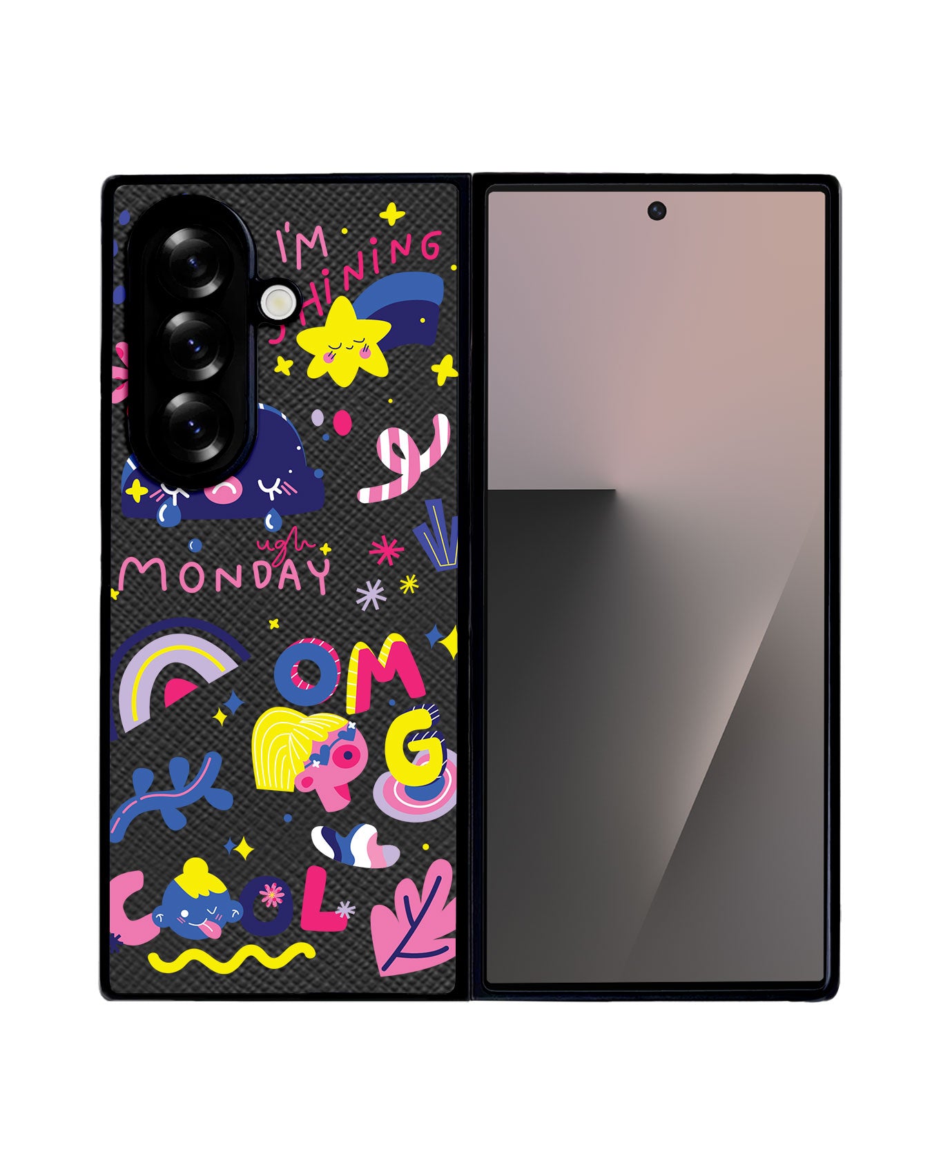 Android Flip / Fold Leather Grip - Monday my Day