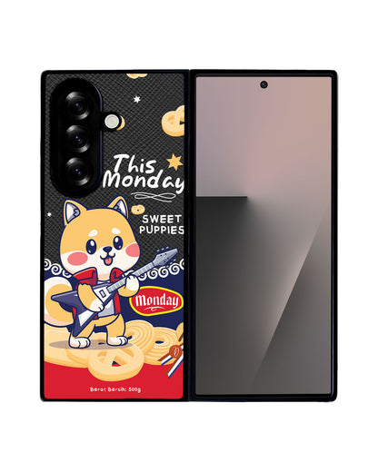 Android Flip / Fold Leather Grip - Monday