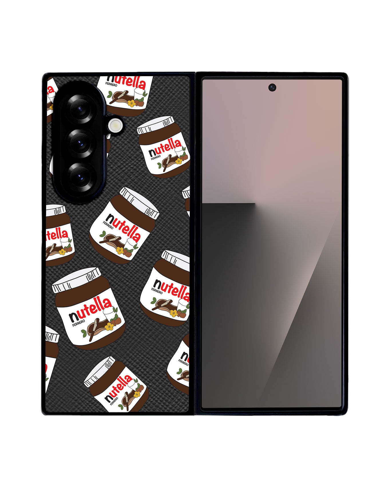 Android Flip / Fold Leather Grip - Nutella