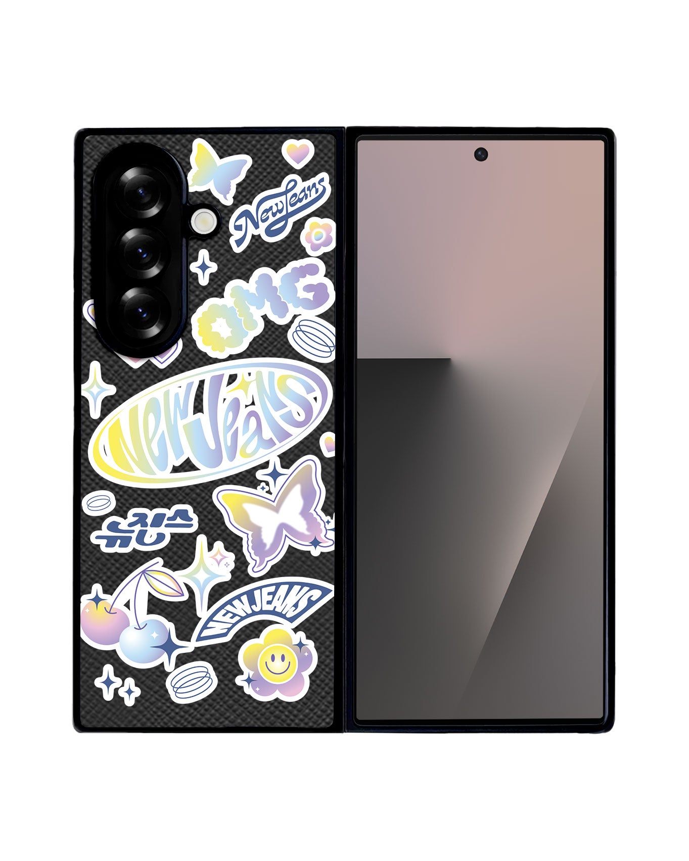 Android Flip / Fold Leather Grip - New Jeans OMG 1.0