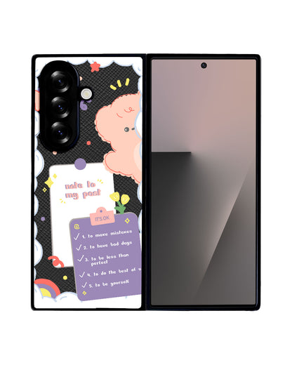 Android Flip / Fold Leather Grip - Note to my Past