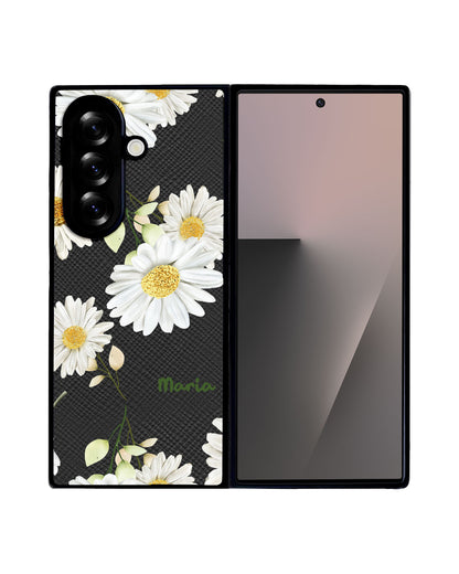 Android Flip / Fold Leather Grip - October Chrysanthemum