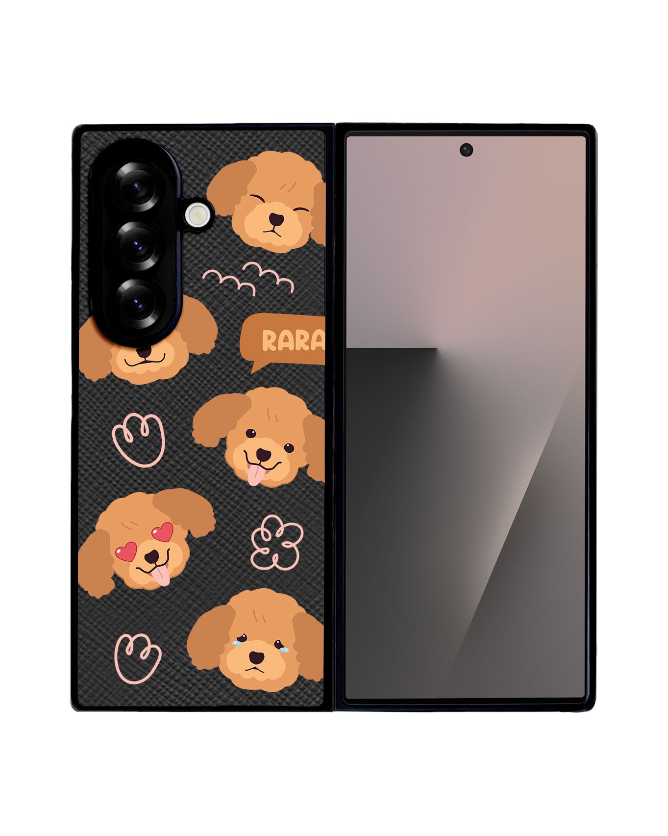Android Flip / Fold Leather Grip - Poodle Squad 3.0