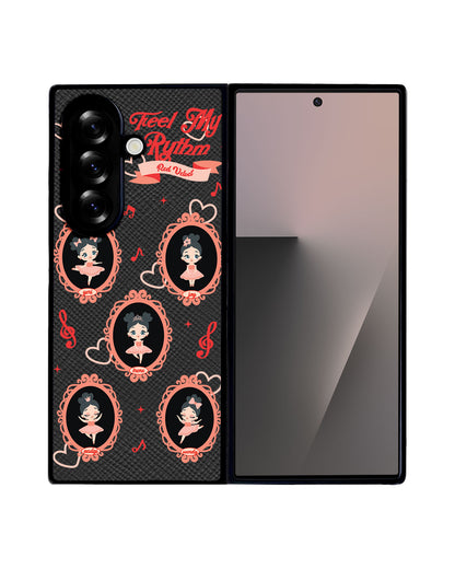 Android Flip / Fold Leather Grip - Red Velvet Feel My Rythm