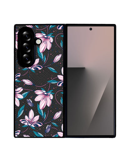 Android Flip / Fold Leather Grip - Pink Tulip