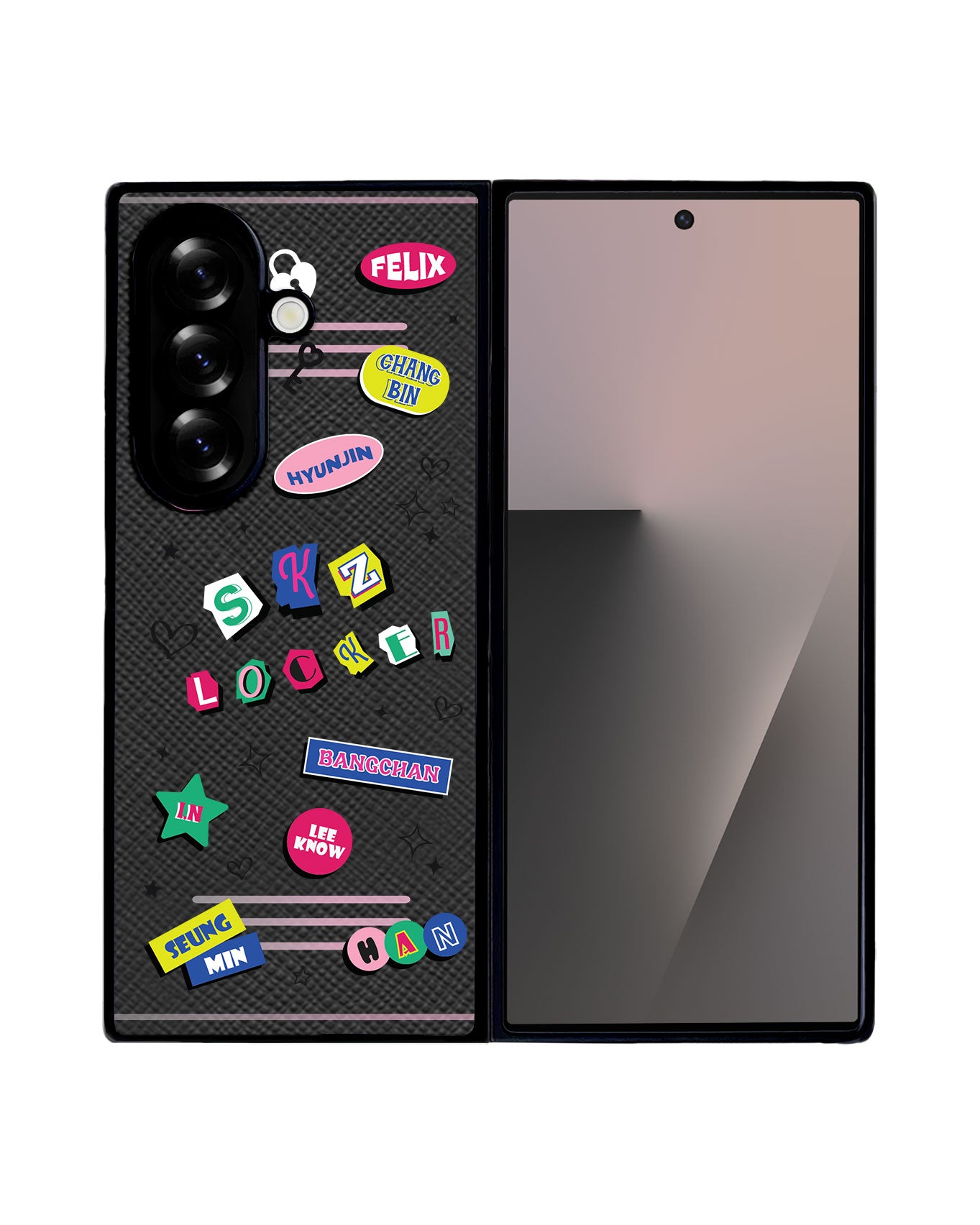 Android Flip / Fold Leather Grip - Stray Kidz Locker