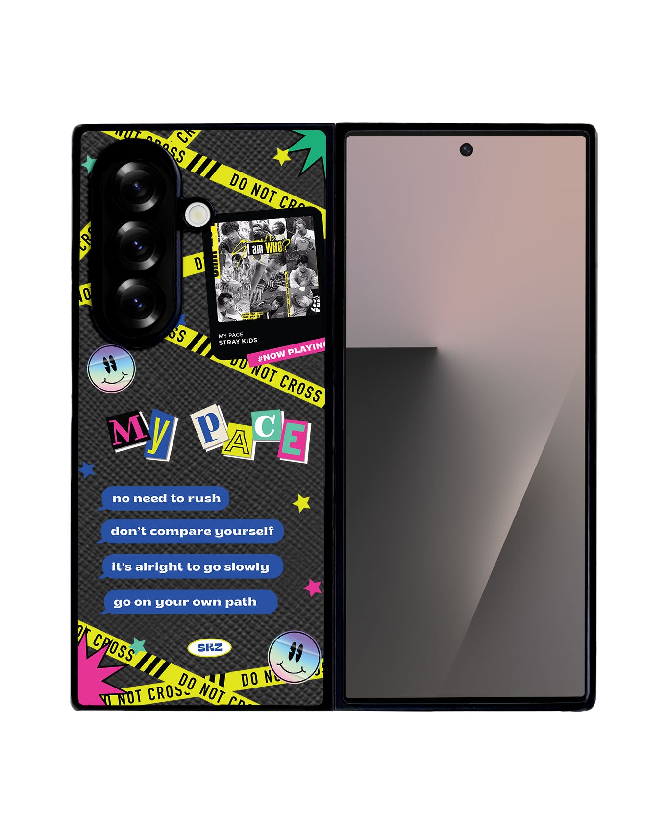 Android Flip / Fold Leather Grip - Stray Kidz My Pace