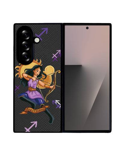 Android Flip / Fold Leather Grip - Sagitarius