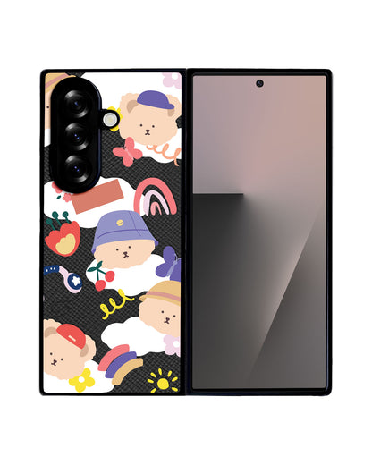 Android Flip / Fold Leather Grip - Bear in Style
