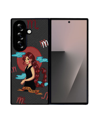 Android Flip / Fold Leather Grip - Scorpio