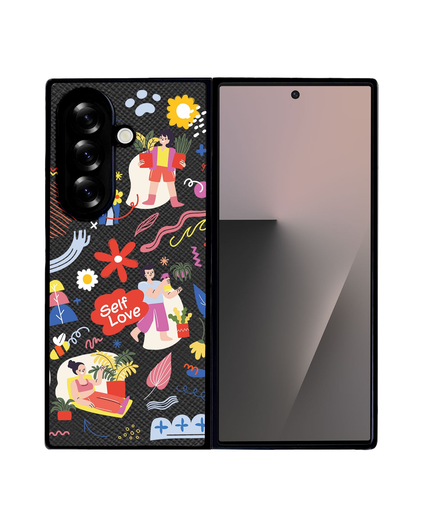 Android Flip / Fold Leather Grip - Self Love Sticker Pack 1.0