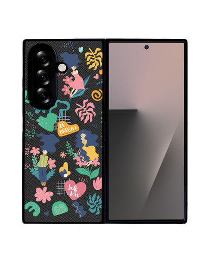 Android Flip / Fold Leather Grip - Self Love Sticker Pack 2.0