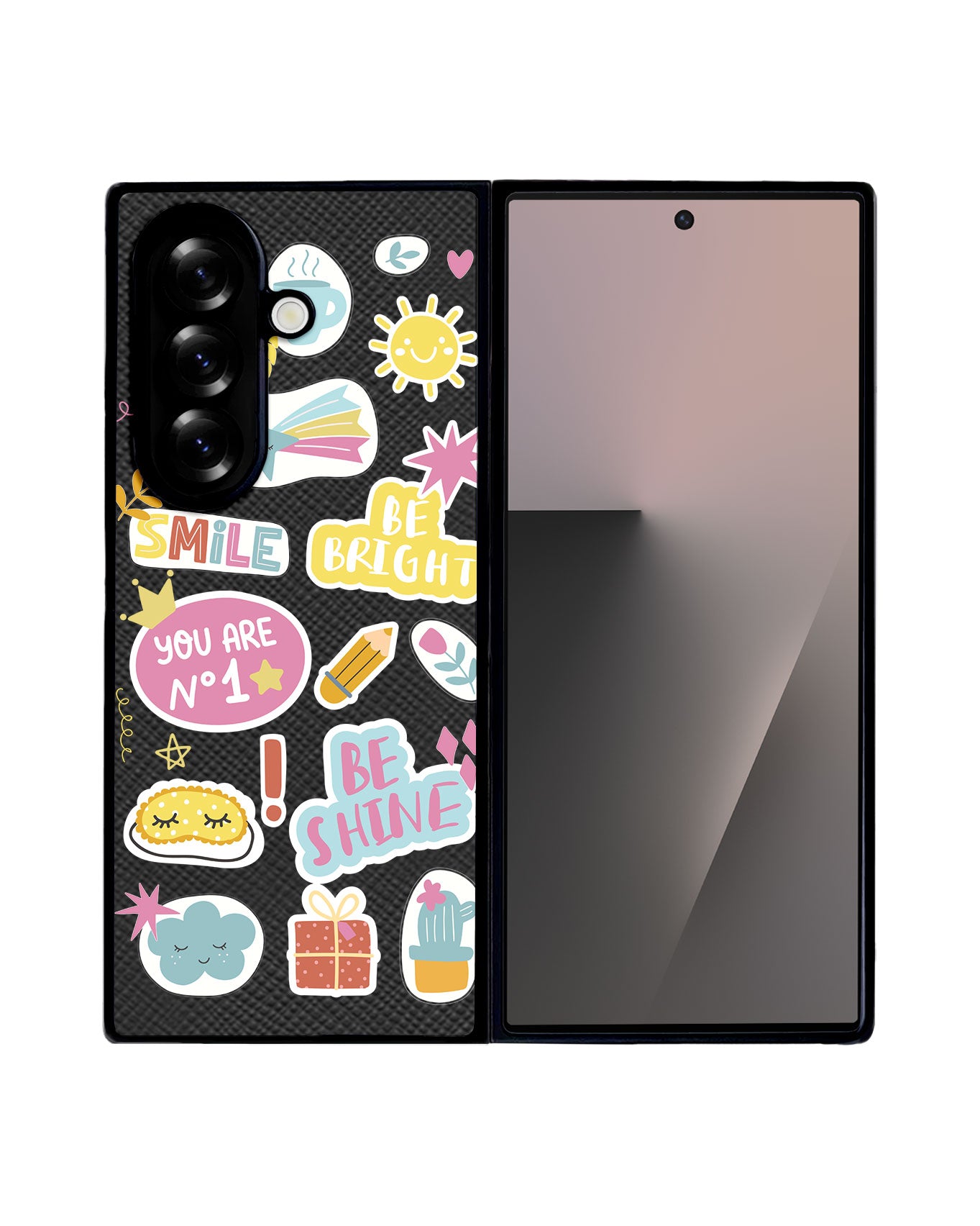 Android Flip / Fold Leather Grip - Self Love Sticker Pack 3.0