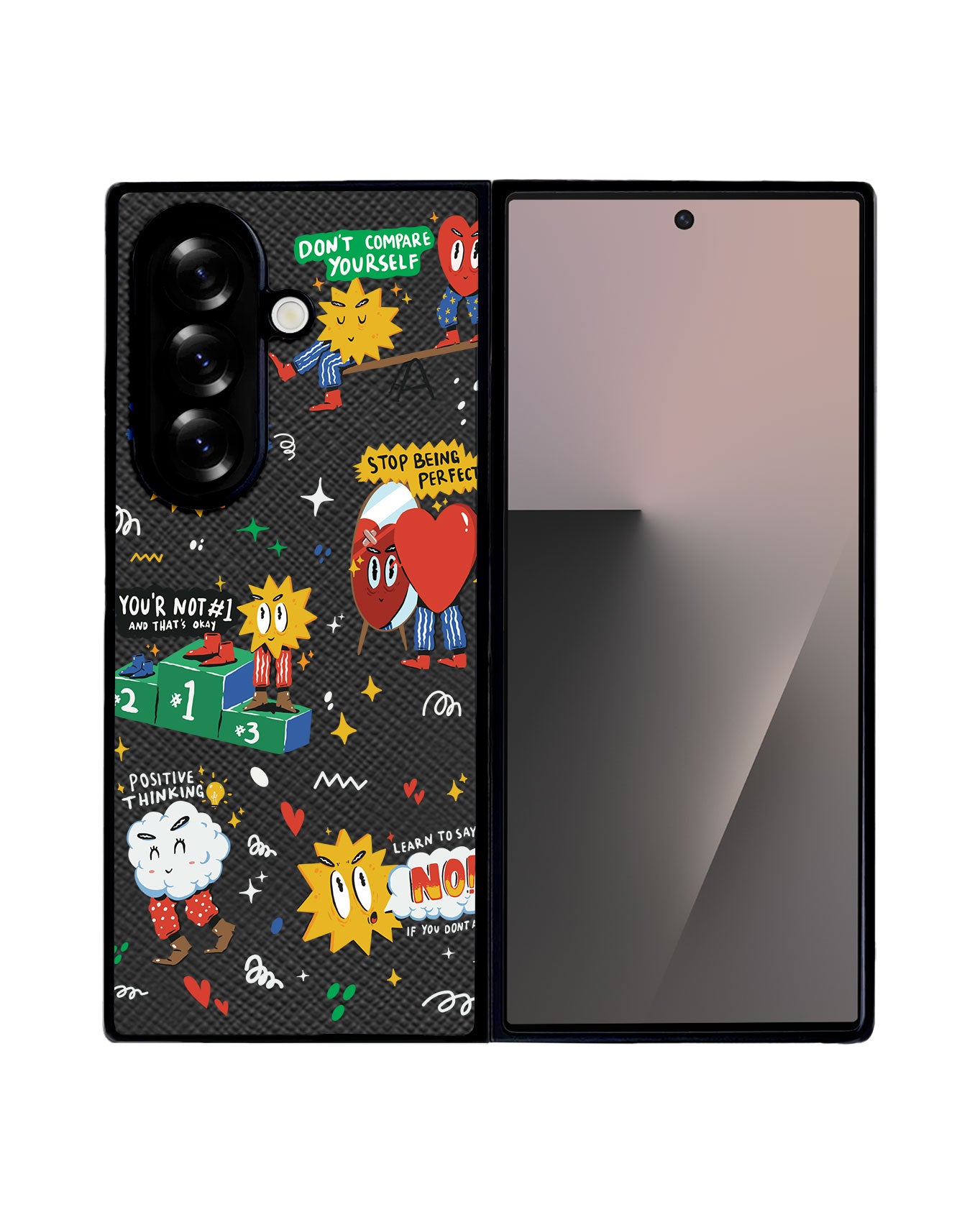 Android Flip / Fold Leather Grip - Selfless Love 2.0