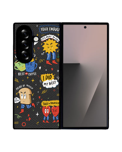 Android Flip / Fold Leather Grip - Selfless Love 3.0