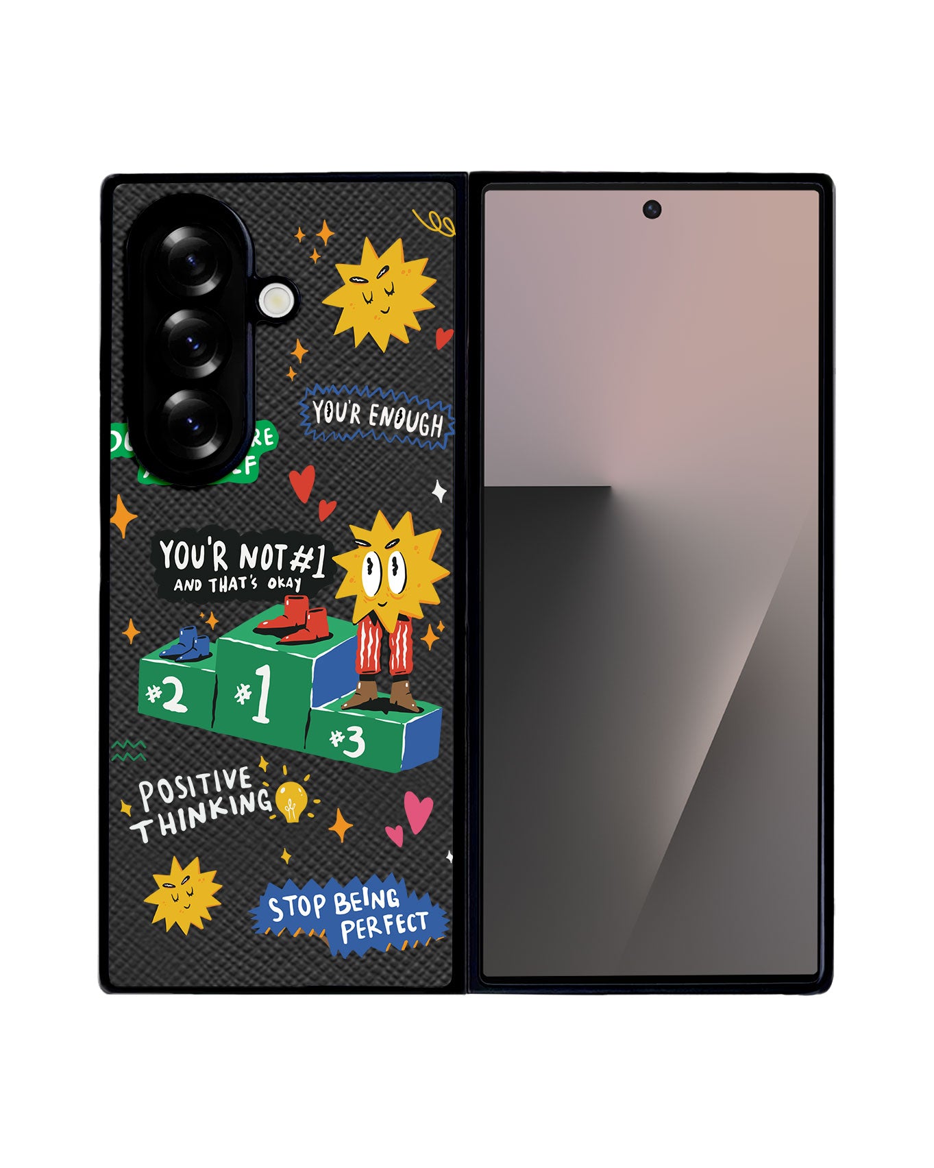 Android Flip / Fold Leather Grip - Selfless Love 4.0