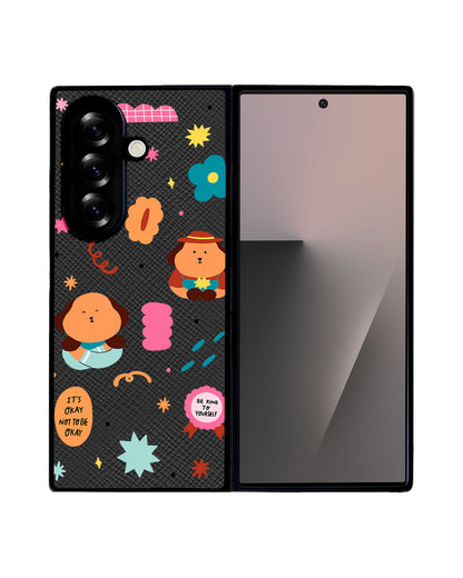 Android Flip / Fold Leather Grip - Selflove Garden