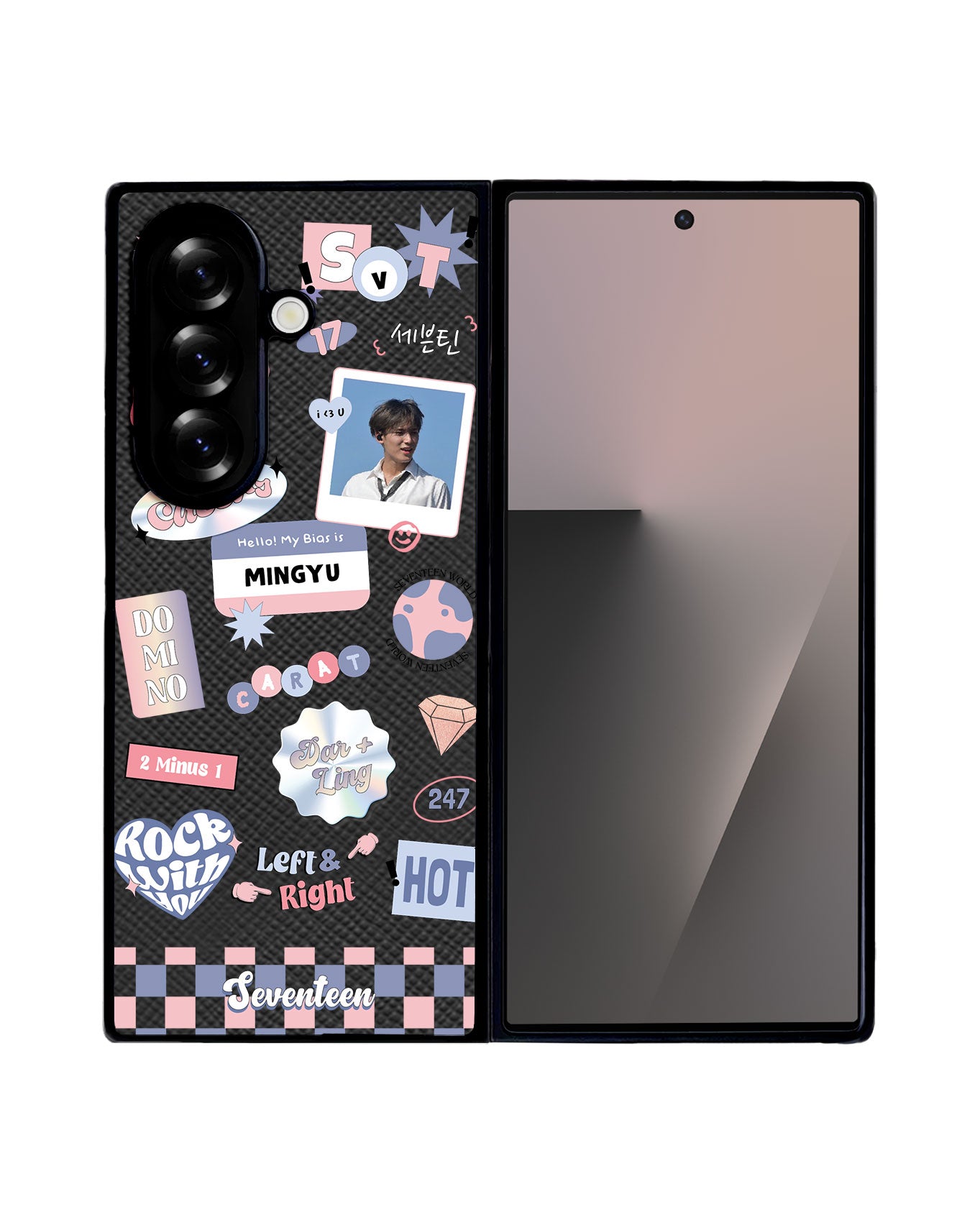 Android Flip / Fold Leather Grip - Seventeen World